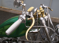 K-Tech Deluxe m/c 12mm satin alu/brass For Harley-Davidson