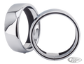 Chrome Extended spotlight trim rings For Harley-Davidson