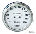 GZP Speedo MPH, White face, 2:1 For Harley-Davidson
