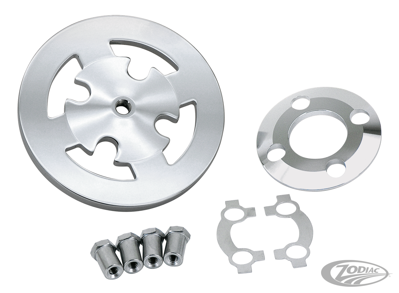 GZP Chrome billet clutch dress kit For Harley-Davidson