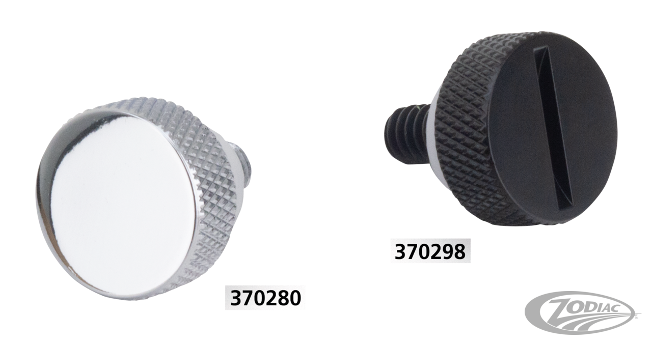 GZP Blk slotted Ezy seat screw 1-4-20 For Harley-Davidson