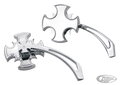 GZP Crossblade mirrors w/maltese spear s For Harley-Davidson