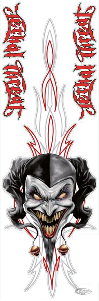 PINSTRIPE JESTER 3X10IN DECAL For Harley-Davidson