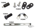 Atto universal rigid mount M8x20mm blck For Harley-Davidson