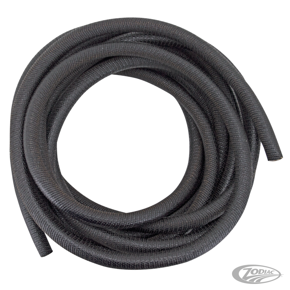 Cotton 1/2" wire loom, asphalt, 25 feet For Harley-Davidson