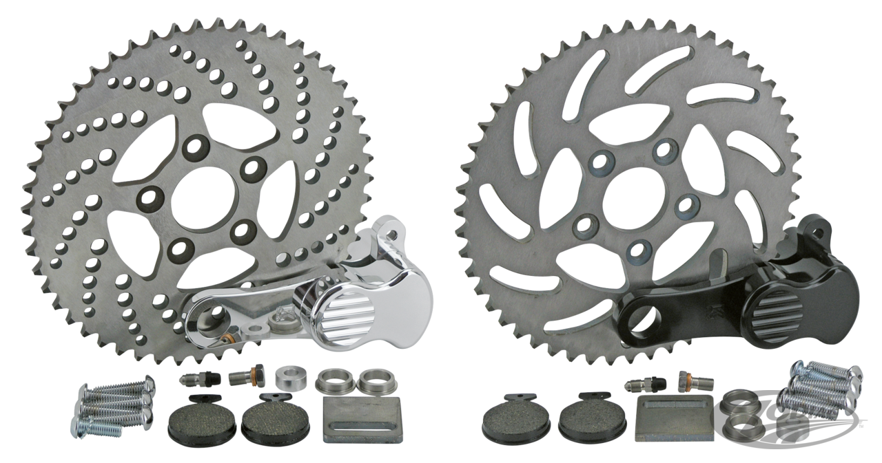 Sprocket disc kit drilled 51T polished For Harley-Davidson