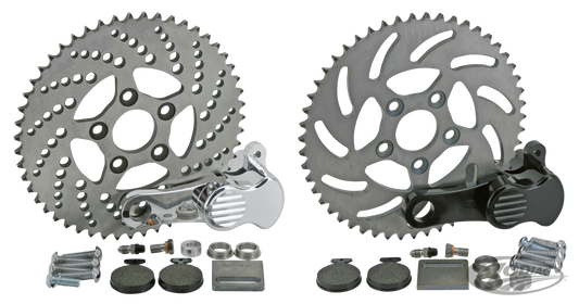 Sprocket disc kit drilled 51T polished For Harley-Davidson