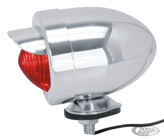 GZP Bullet light red with visor For Harley-Davidson