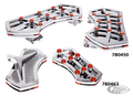 DIAMOND FR FLRBRD CHR W/ GEMS RED For Harley-Davidson
