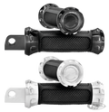 PM OVERDRIVE FOOT PEG SET black For Harley-Davidson
