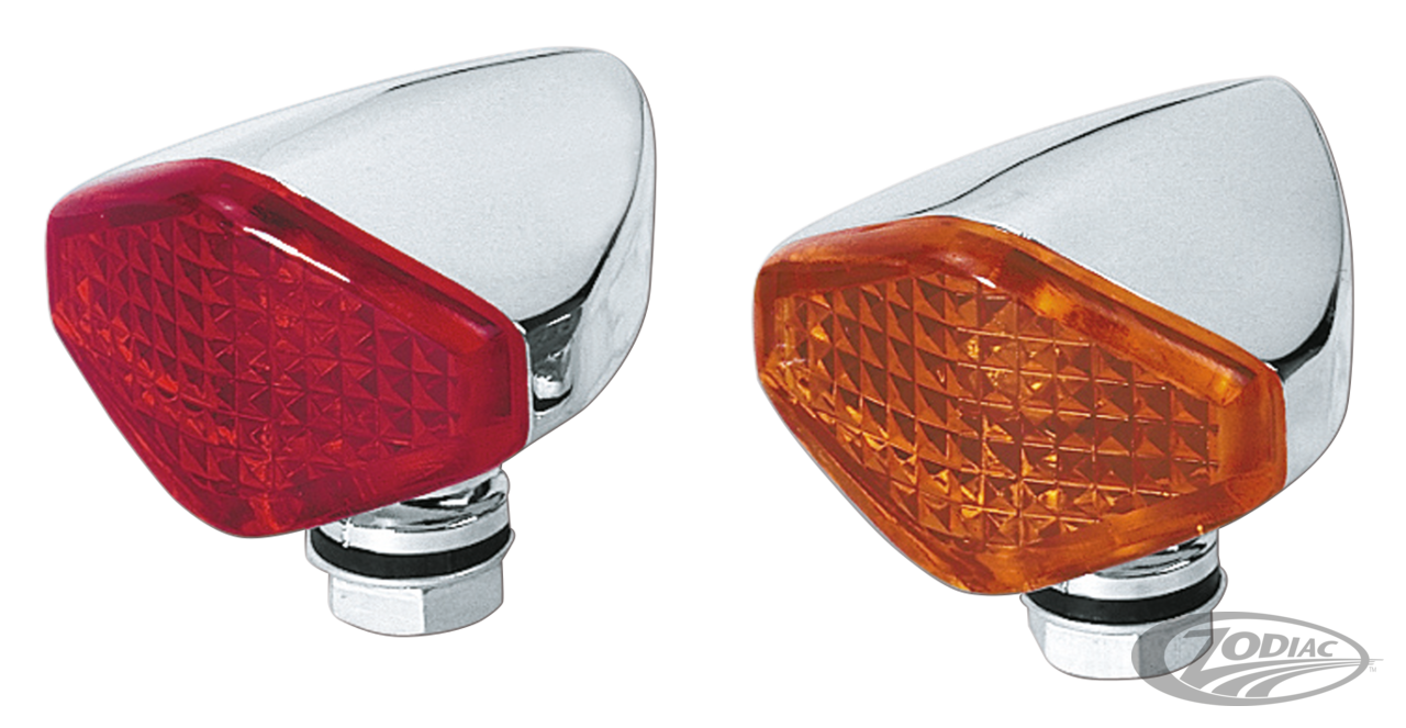 GZP Diacon mini light with red lens For Harley-Davidson