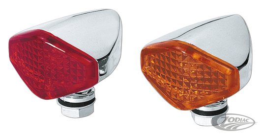 GZP Diacon mini light with red lens For Harley-Davidson