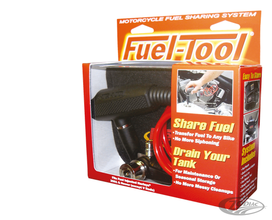 Fueltool motorcycle fuel transfer system For Harley-Davidson