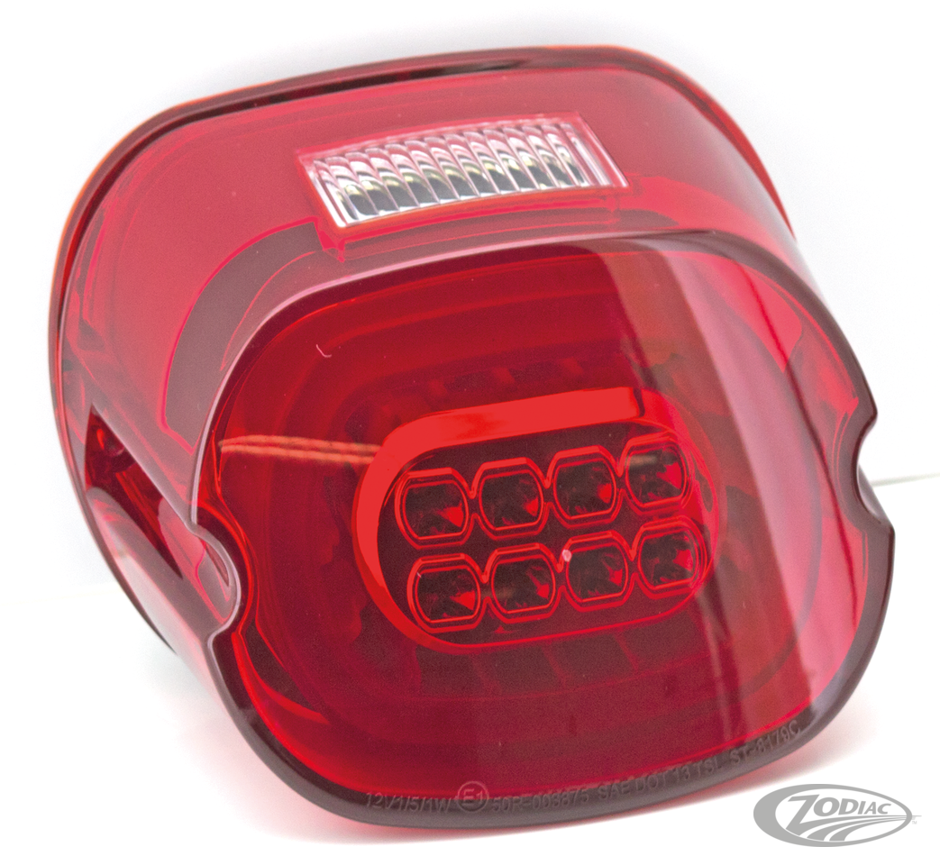 GZP Paradox LED taillight red lens For Harley-Davidson