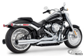 True Duals STAR CH/PTCH BK FLFB-FXBR18-U For Harley-Davidson