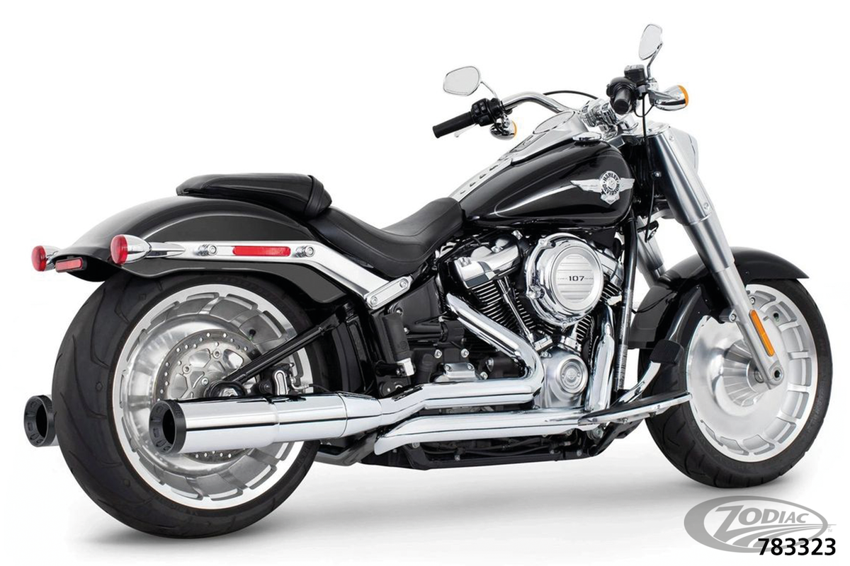True Duals STAR CH/PTCH BK FLFB-FXBR18-U For Harley-Davidson