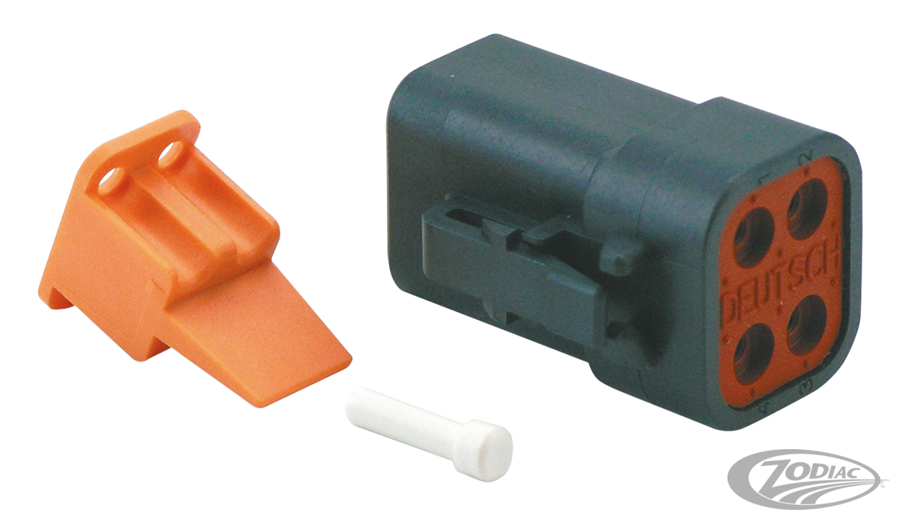 GHDP Stator Socket housing 4-way black For Harley-Davidson