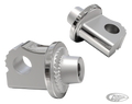 Chrome male rotating adapters f/Ciro peg For Harley-Davidson