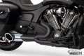 TURNOUT 2-1 W/SLASH COMBO BK CHLNGR20 For Harley-Davidson