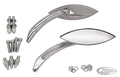 GZP Mirror set B Merlin's narrow cateye For Harley-Davidson