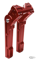 Adjustable 10" riser set Red For Harley-Davidson