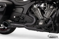 TURNOUT 2-1 W/SLASH PITCH BK CHLNGR20 For Harley-Davidson