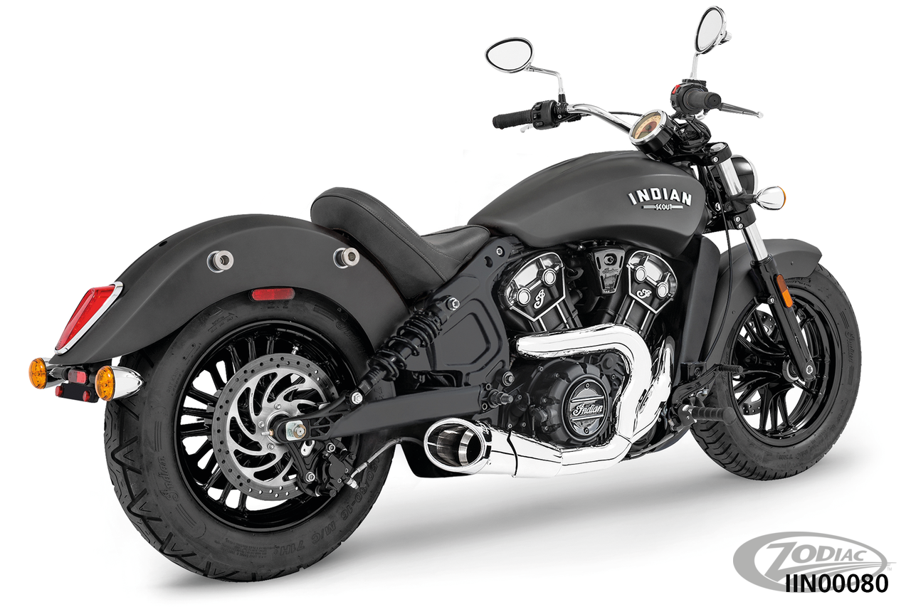 FREEDOM INDIAN SCOUT 2:1 SHORTY CH/CH For Harley-Davidson