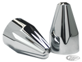 Fluted Spike Bolt Cap Kit for M8 Black For Harley-Davidson
