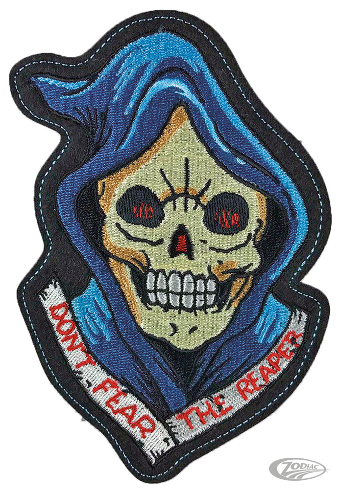 REAPER HEAD VINTAGE SERIES PATCH 4IN X 5 For Harley-Davidson