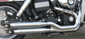 MCJ Slip-ons FXDF/FXDWG Chr w/o end caps For Harley-Davidson