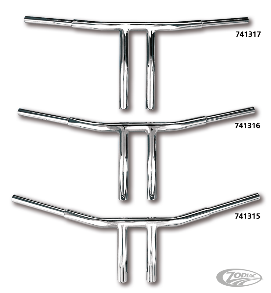 Mucho Fatzo 5" T-Bar 1 1/2" diameter For Harley-Davidson