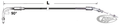 Throttle cable black HS40 96-up LN=44" For Harley-Davidson