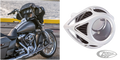 Clear Tear Air Cleaner, Chrome ME17-UP For Harley-Davidson