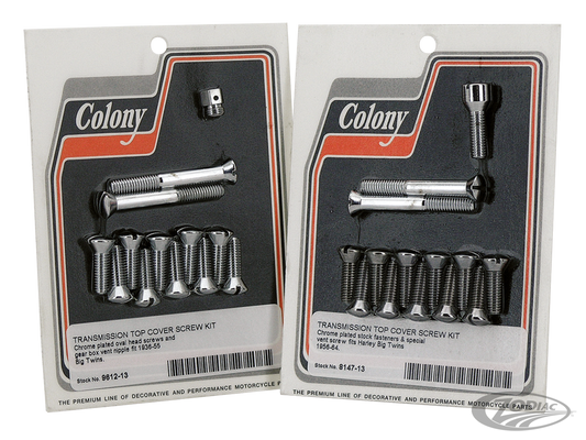 Trans top cover screw kit BT36-55 Chr For Harley-Davidson