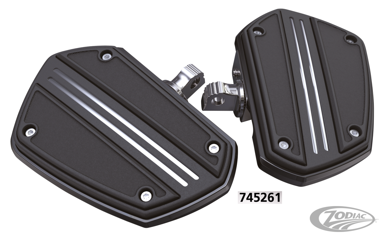 Ciro Rail floorboards Black For Harley-Davidson