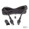 Optimate SAE charge cable extender 180cm For Harley-Davidson