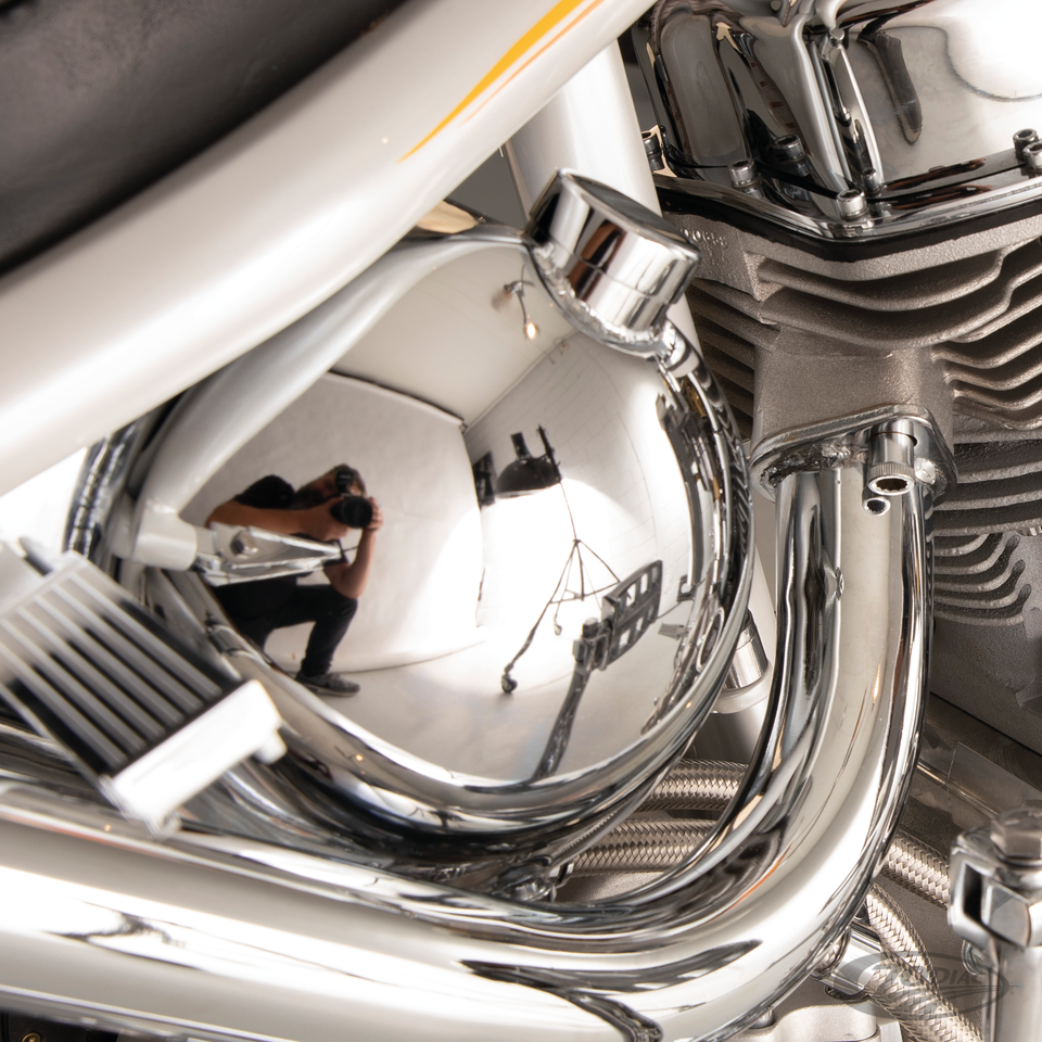 GZP Domed chromed oil tank side fill For Harley-Davidson