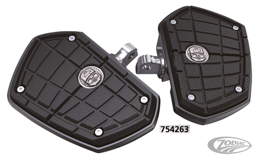 Ciro ASR floorboards Black For Harley-Davidson