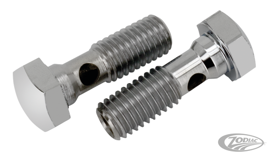 GZP Chr breatherbolts 1/2"-13 Pair For Harley-Davidson