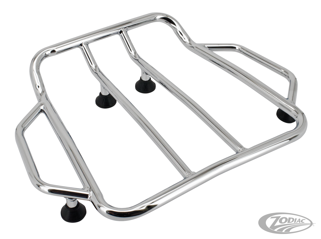 GZP Chrome contoured luggage rack For Harley-Davidson