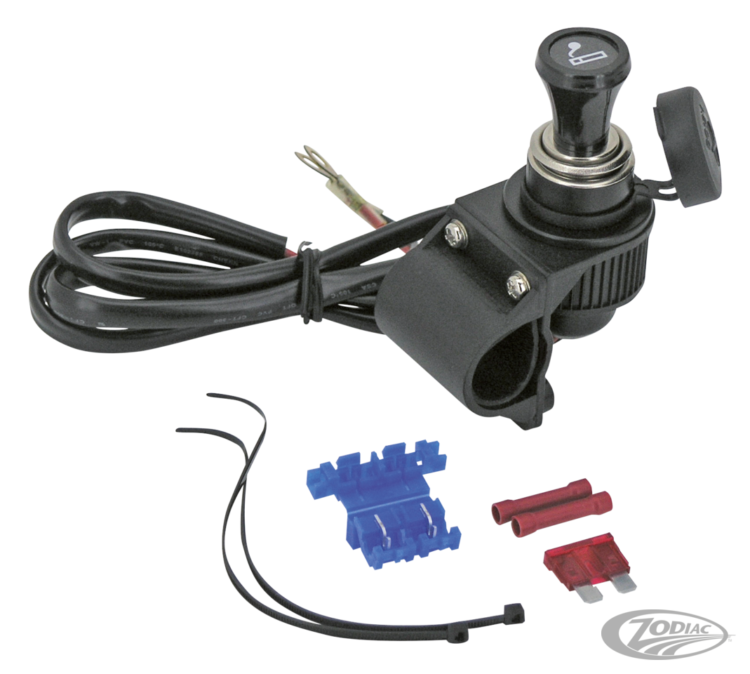 GZP Cigar lighter outlet 12v h/bar mount For Harley-Davidson