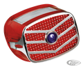 GZP Taillight lens+grill blue dot 73u For Harley-Davidson