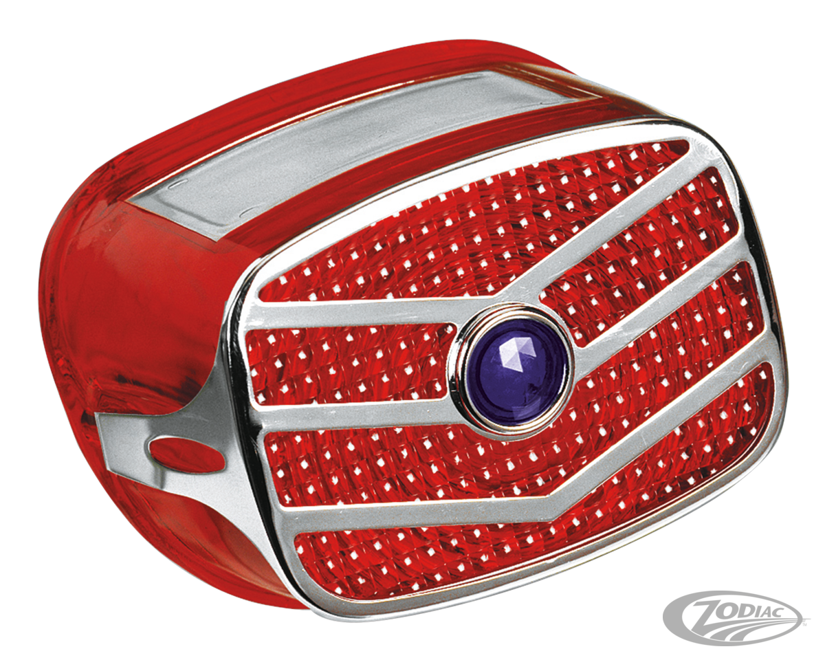 GZP Taillight lens+grill blue dot 73u For Harley-Davidson