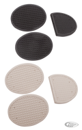 3Pc Clutch and brake pedal pad set Black For Harley-Davidson
