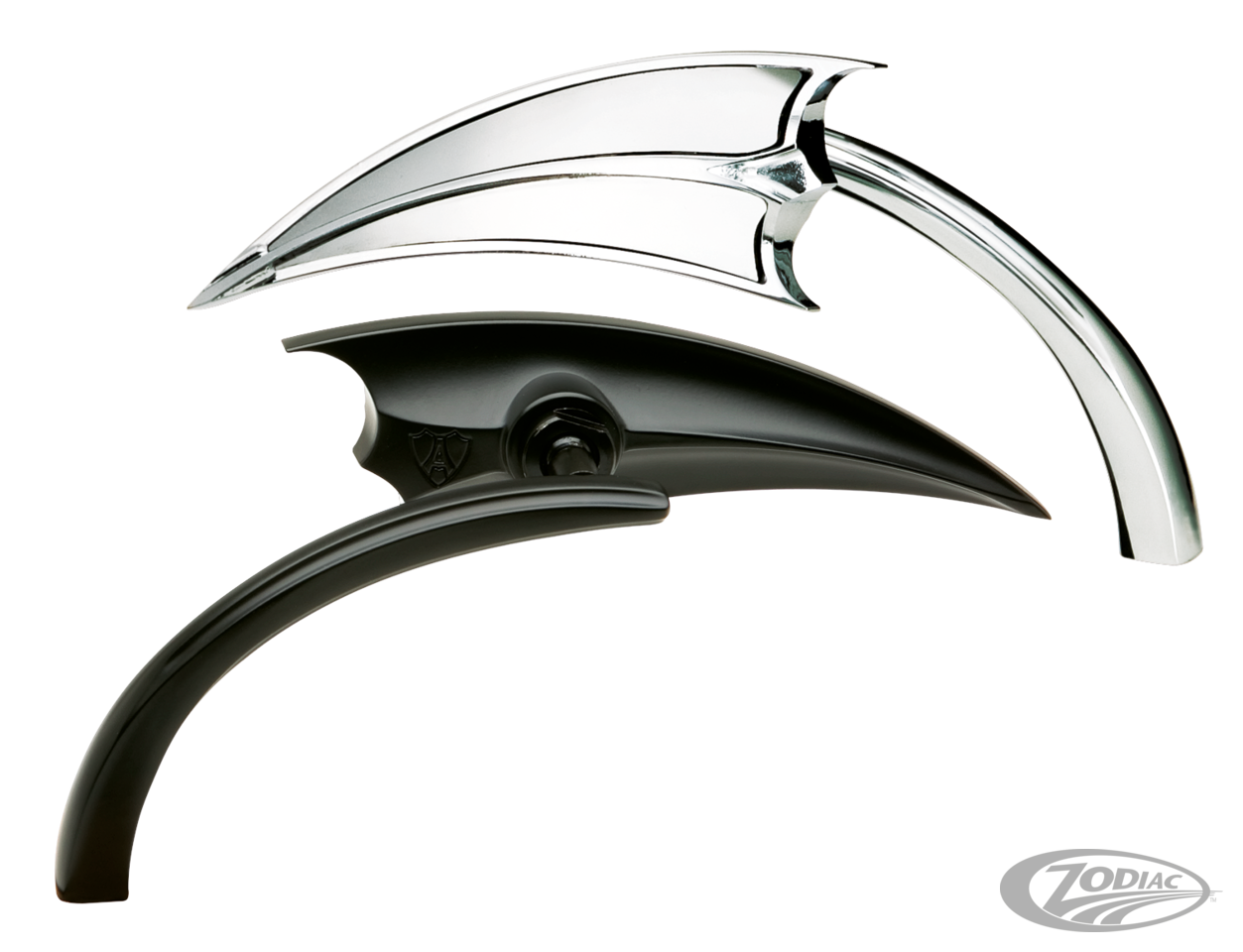 ALT. SCOOP TRIANGLE MIRROR, LEFT For Harley-Davidson