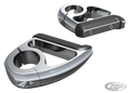 Chrome engine guard toe rests For Harley-Davidson