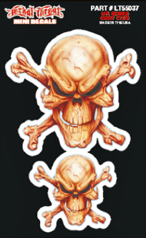 MR. BONES - MINI DECAL 3"X4,75" For Harley-Davidson