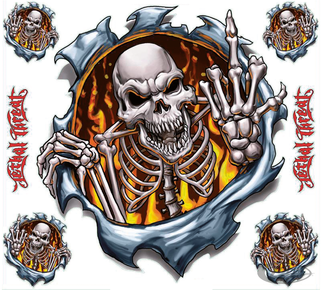 Fire Finger decal For Harley-Davidson