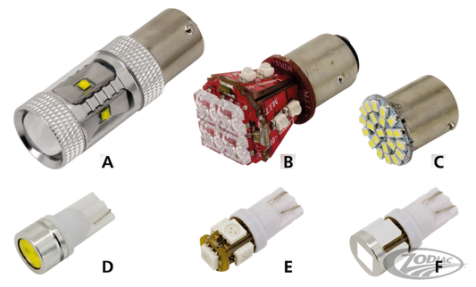 GZP Synapse 6LED white 1156 single bulb For Harley-Davidson