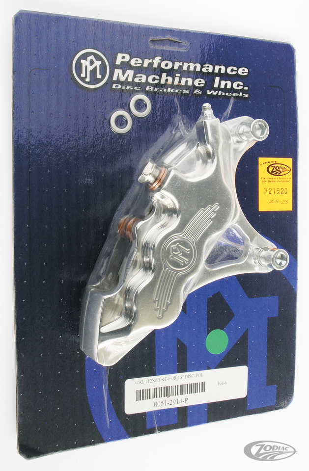 PM 112x6B RH Caliper polish 13" disc For Harley-Davidson